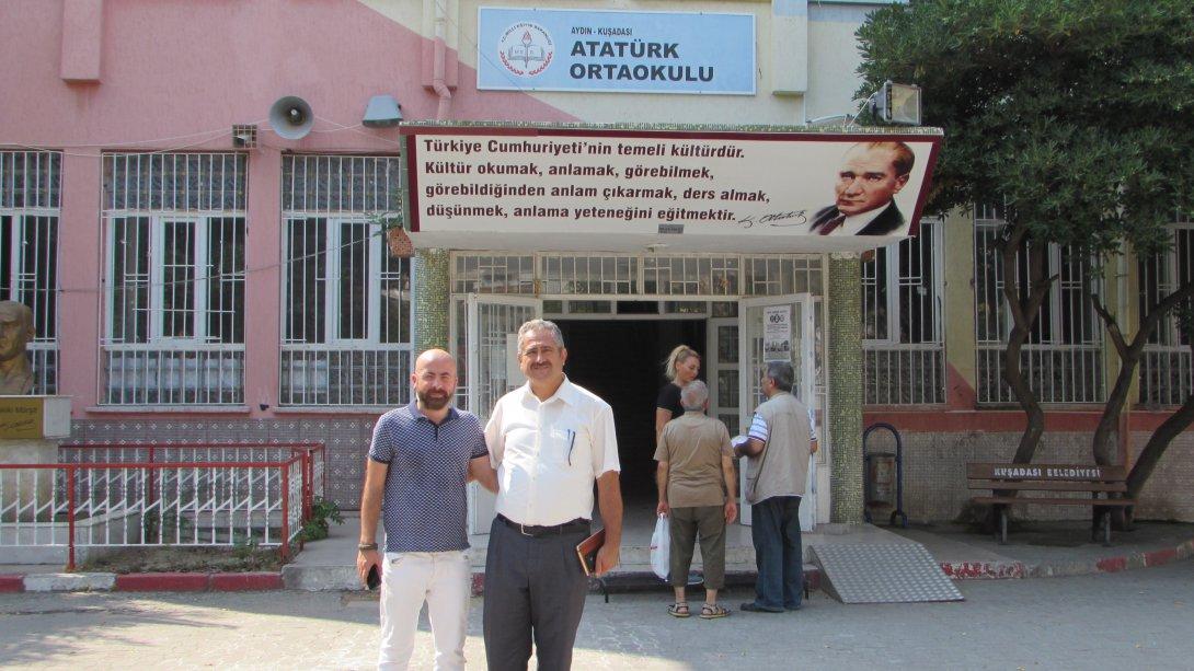 İlçe Milli Eğitim Müdürümüz Sayın İbrahim ATAMAN Atatürk Ortaokulunda İncelemelerde Bulundu.