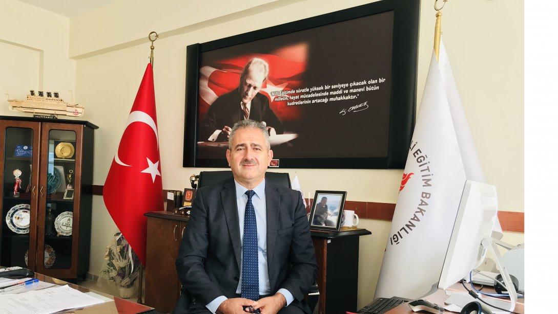 İlçe Milli Eğitim Müdürümüz Sayın İbrahim ATAMAN'ın 29 Ekim Cumhuriyet Bayramı Mesajı