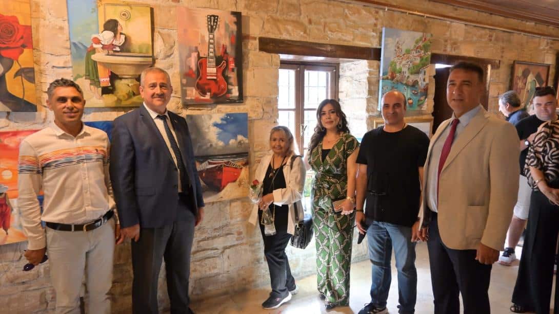 İlçe Milli Eğitim Müdürü İbrahim Ataman, Halk Eğitim Merkezi Resim Sergisi Açılışına Katıldı